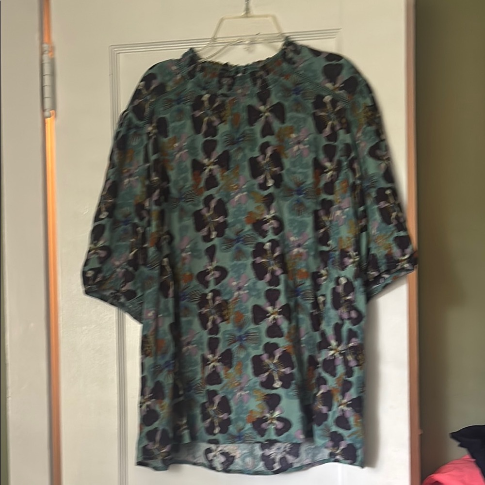 Knox Rose Teal and Purple Floral Dress